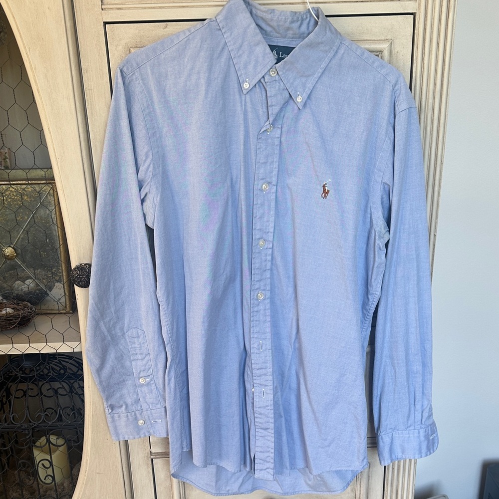 Polo by Ralph Lauren Men's Sky Blue Button-Down Shirt